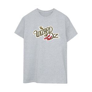 The Wizard Of Oz Womens/Ladies Shoes Logo Cotton Boyfriend T-Shirt / Sports Grey